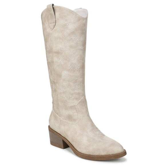 Blowfish Malibu Womens Radio Almond Toe Slip On Western Boot Bone Size 9 NIB - Picture 1 of 4